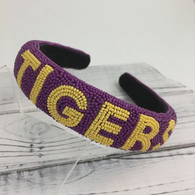 Tigers Beaded Headband