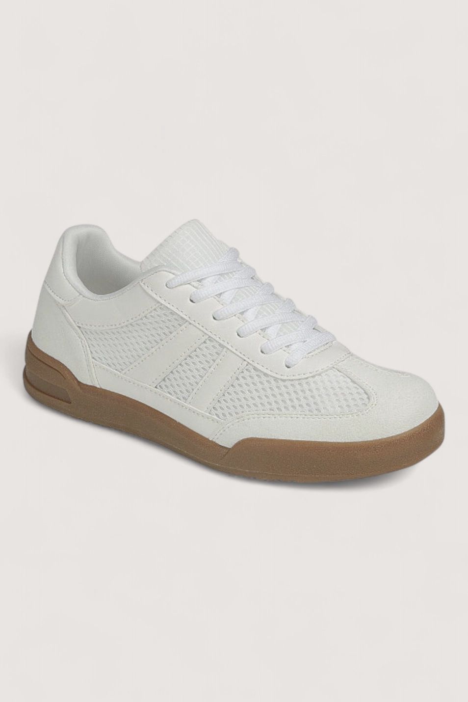 Direct 14 Double Stripe Sneakers - WHITE