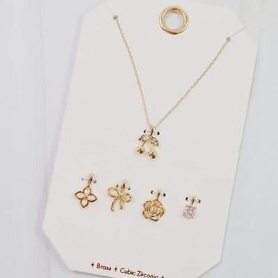 Cherry on Top Charm Necklace Set