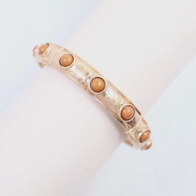 Mckenna Stone Stretch Bracelet Taupe