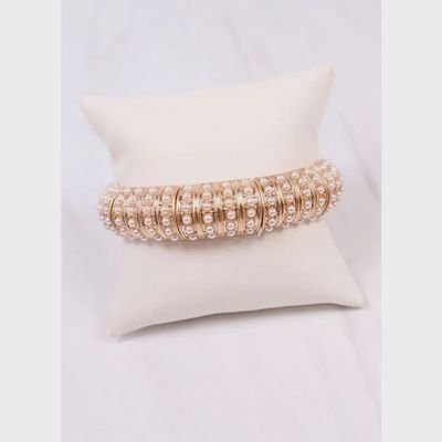 Candace Stretch Bracelet w/Pearls