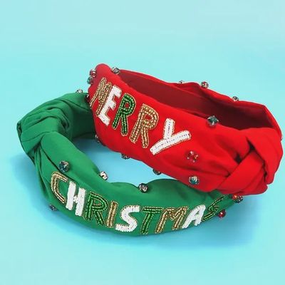 Merry Christmas Headband - RED