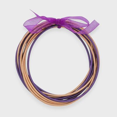 Spring Bracelet Set - PURPLE/GOLD