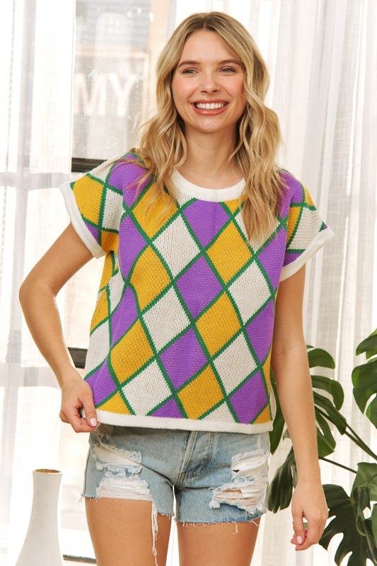 Plus Mardi Gras Sweater