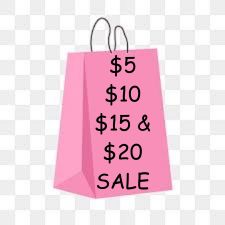 $5, $10, $15, $20 Sale