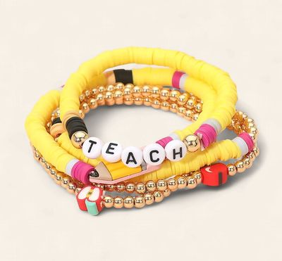 Teacher Bracelet  Stack