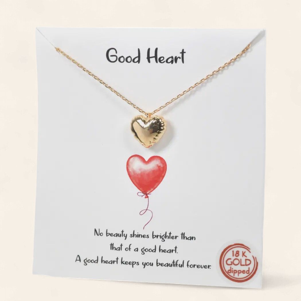 Good Heart Dainty Heart Charm Necklace