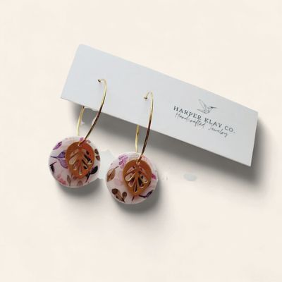 Floral Leaf Hoops
