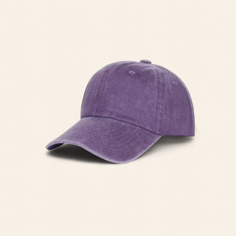 Vintage Washed Baseball Cap - PURPLE