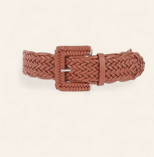 Braided Stretch Belt - CAMEL