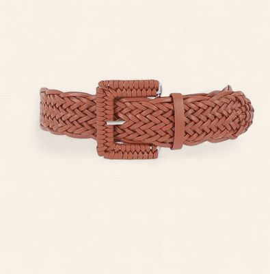 Braided Stretch Belt - CAMEL