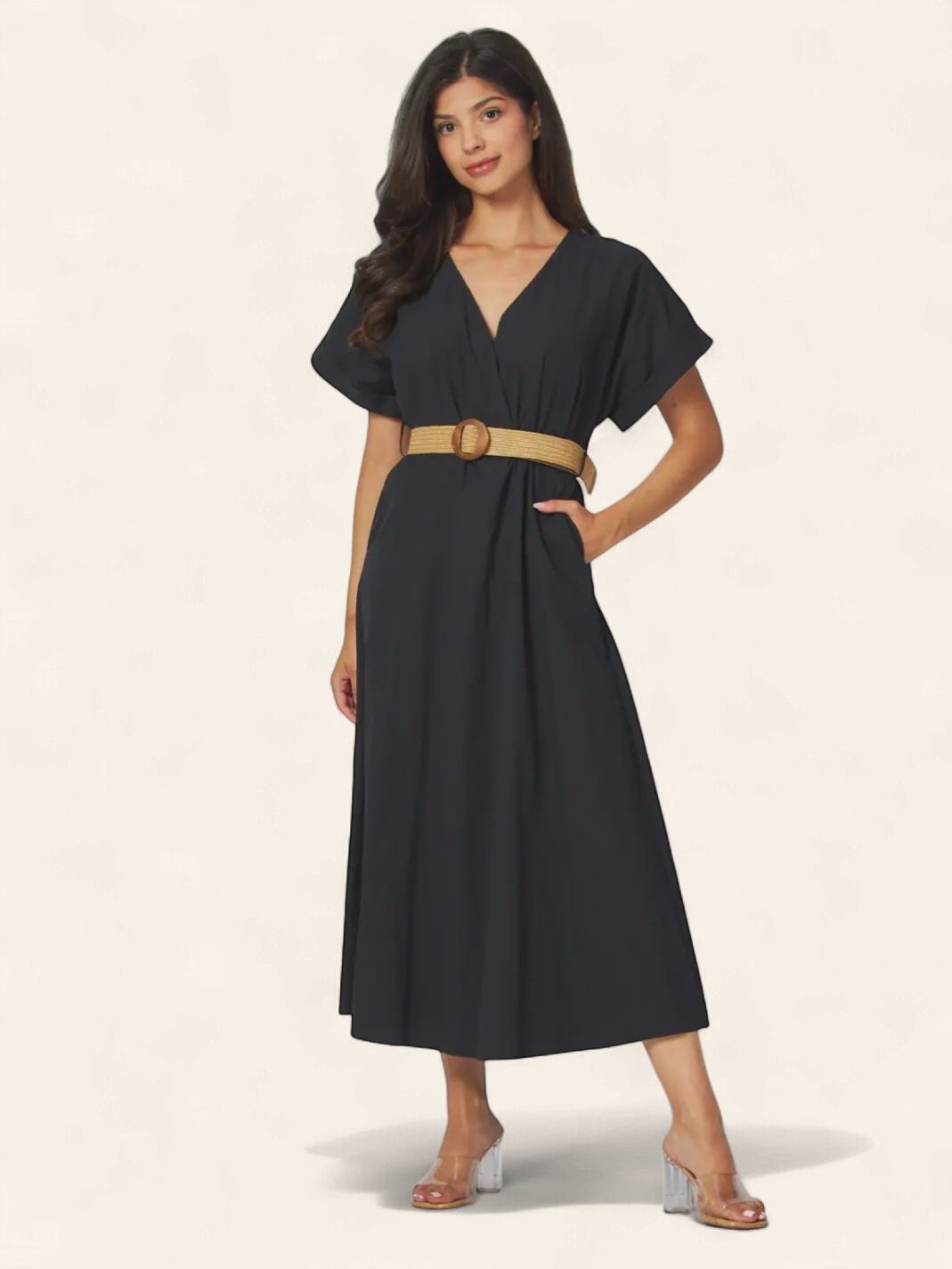 The Get -A-Way Maxi Dress - BLACK