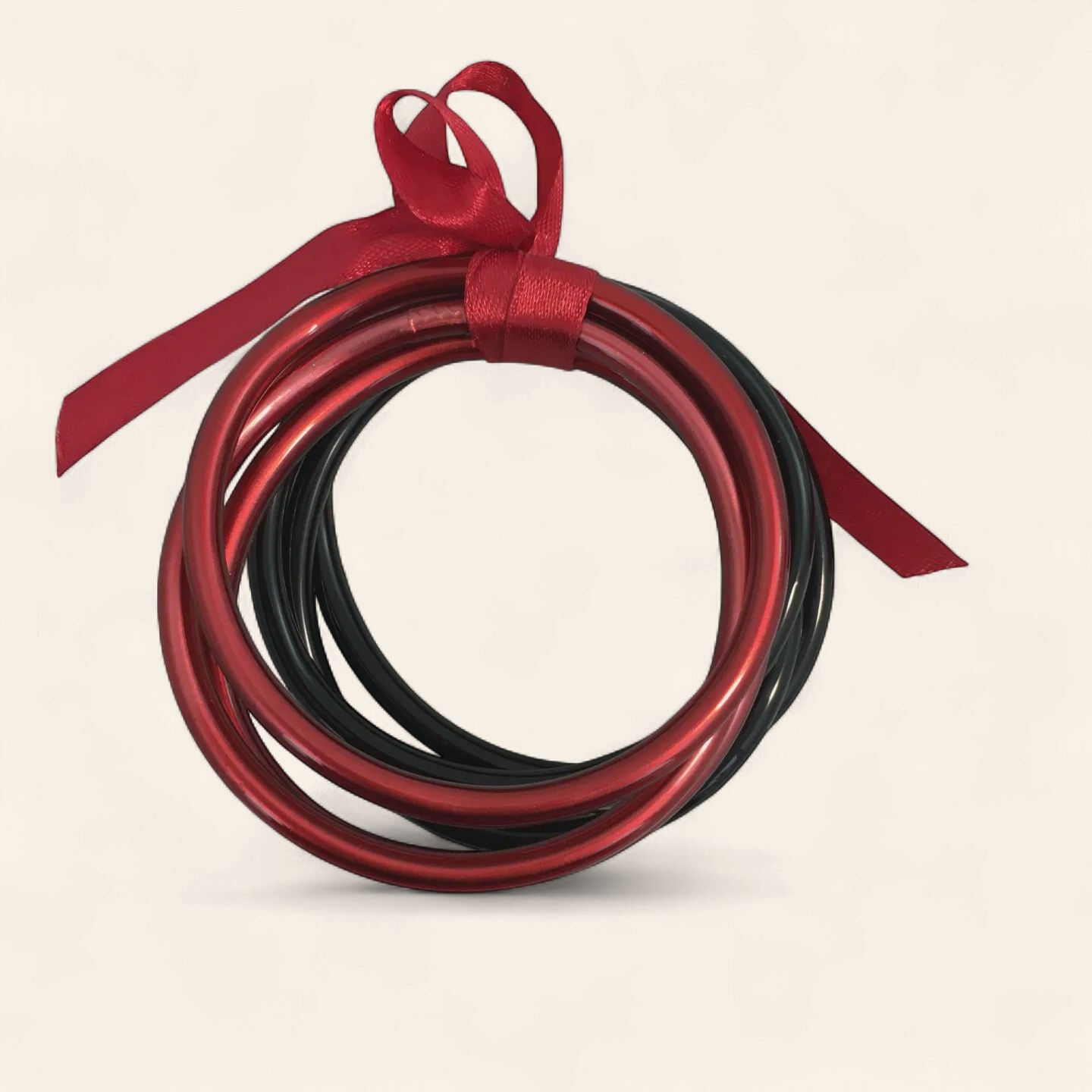 Red &amp; Black Jelly Bangles