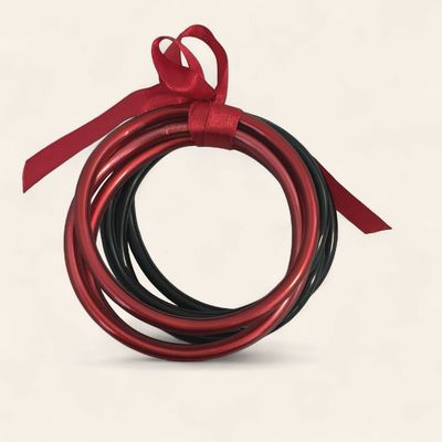 Red &amp; Black Jelly Bangles