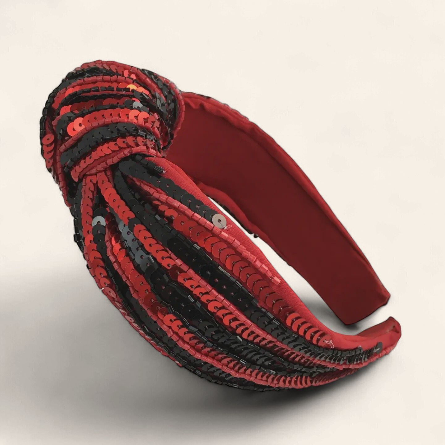 Red &amp; Black  Sequin Headband