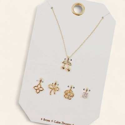 Cherry on Top Charm Necklace Set