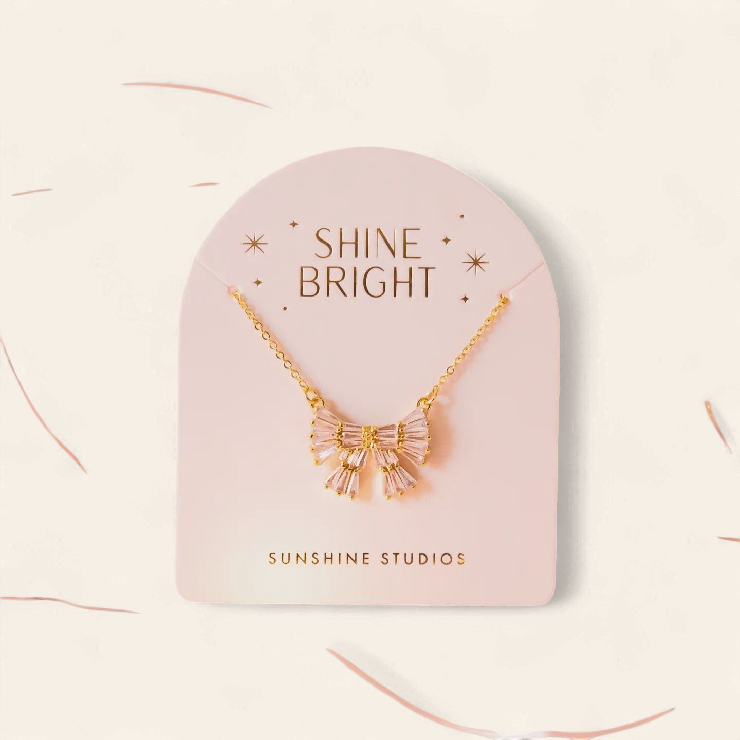 Sparkle Bow Necklace