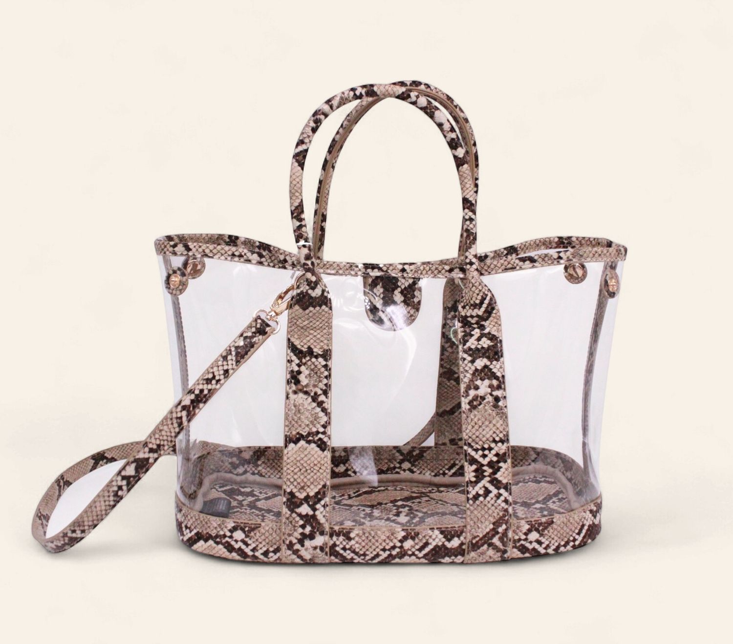 Clear Bag w/Snake Trim