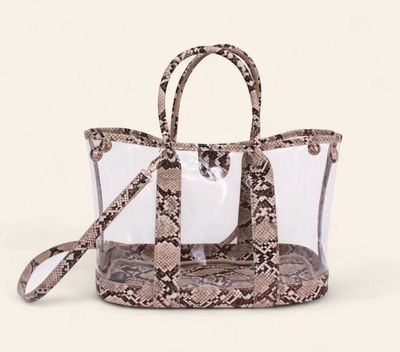 Clear Bag w/Snake Trim