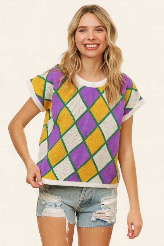 Plus Mardi Gras Sweater