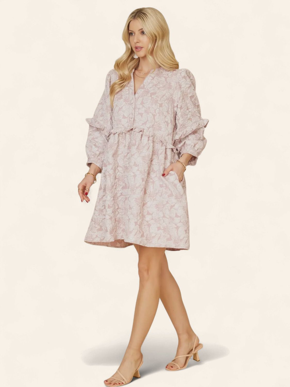 The Kinzlie Dress - DUSTY PINK