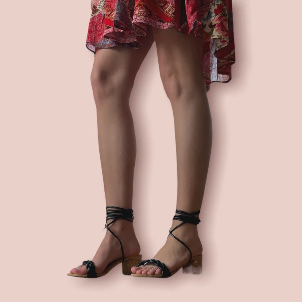 Larina Lace Up Anke Strap Sandal