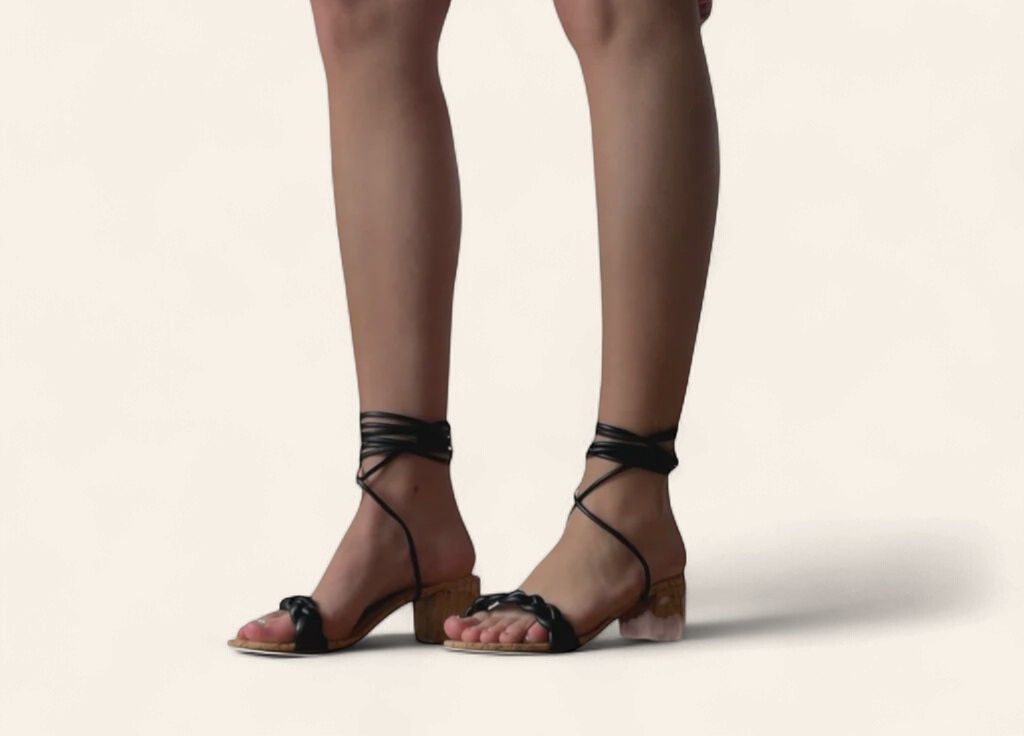 Larina Lace Up Anke Strap Sandal