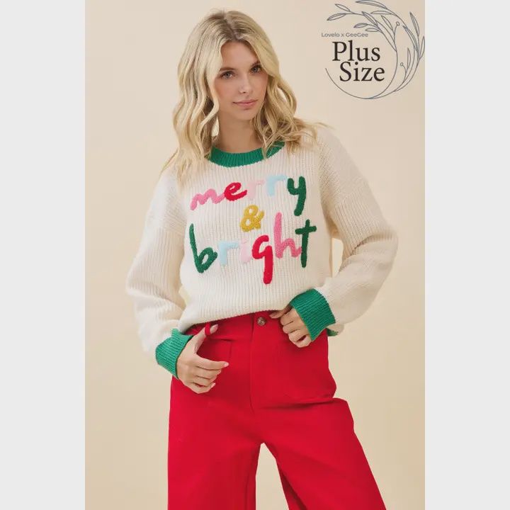 Plus Merry &amp; Bright Sweater