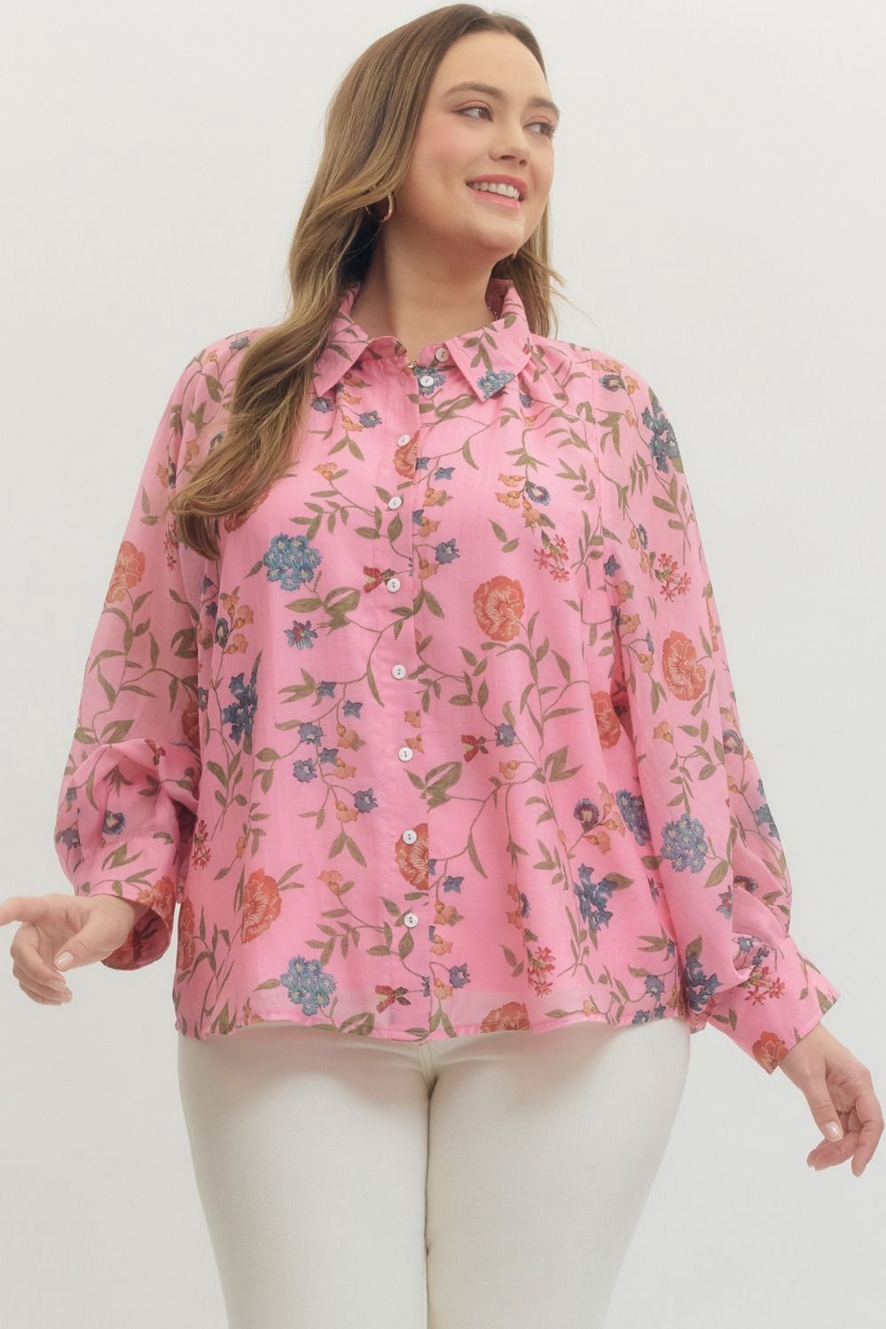 Plus Pretty Things Top - PINK
