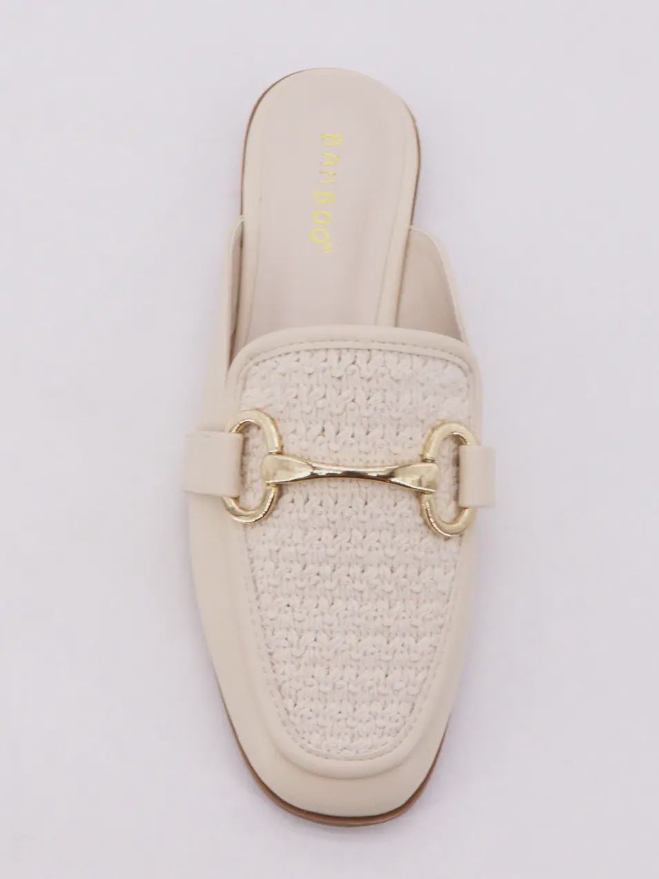 Stakes Woven Mule - IVORY