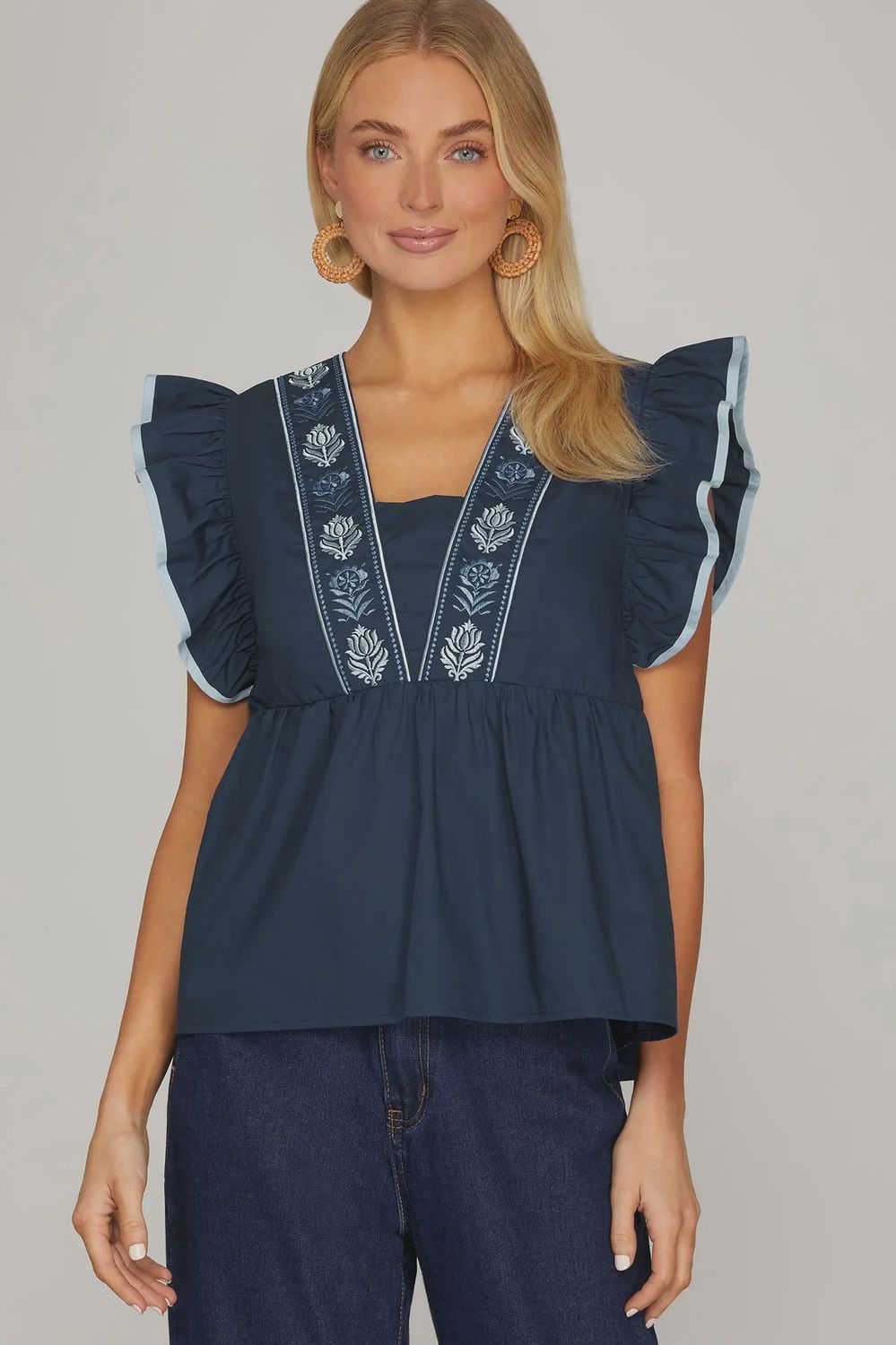 The Blake Top - NAVY
