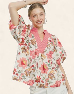 The Cordelia Top - CORAL