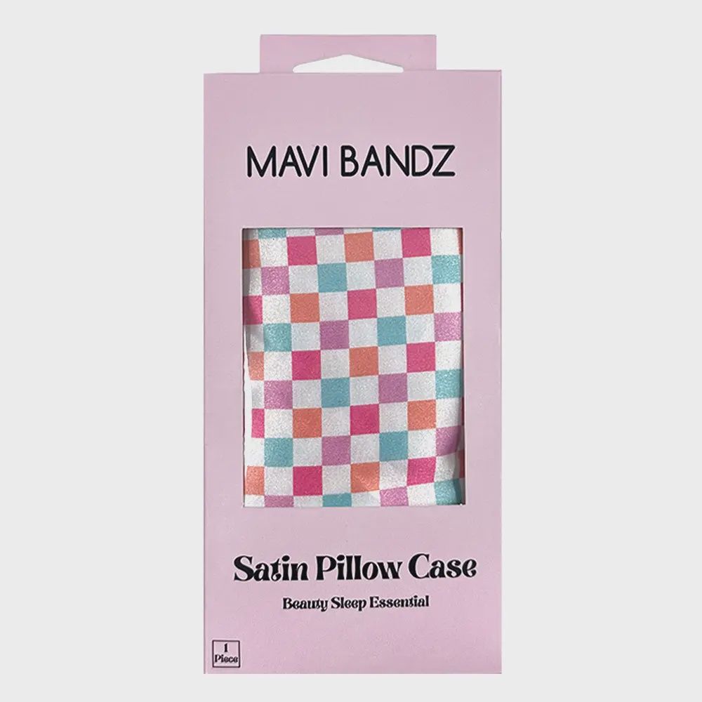 Checkered Satin Pillowcase - STANDARD