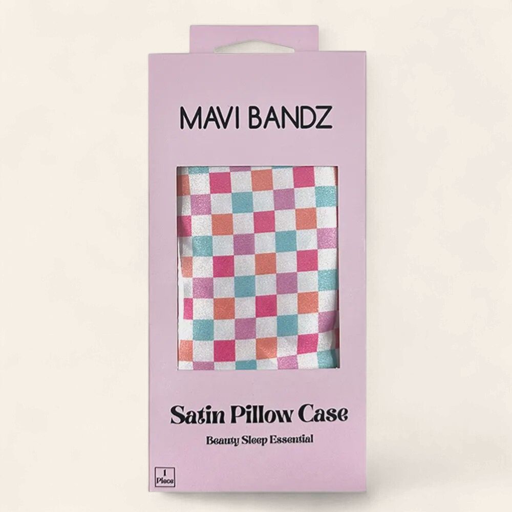 Checkered Satin Pillowcase - STANDARD