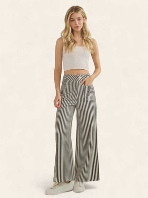 The Sydney Striped Pants - NAVY