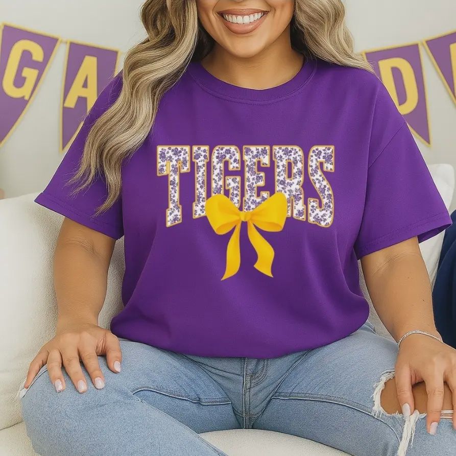 Tigers Bow Game Day Tee