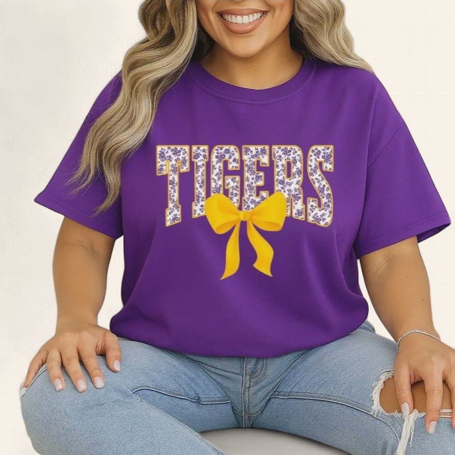 Tigers Bow Game Day Tee