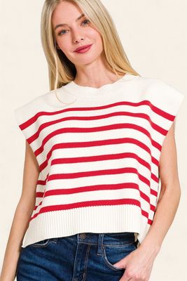 The Sweetheart Sweater - RED