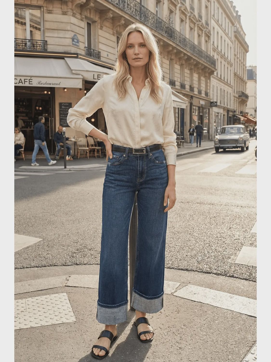 Artemis Vintage Relaxed Straight Leg -  DARK WASH