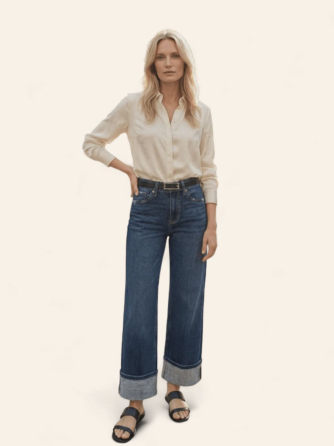 Artemis Vintage Relaxed Straight Leg -  DARK WASH