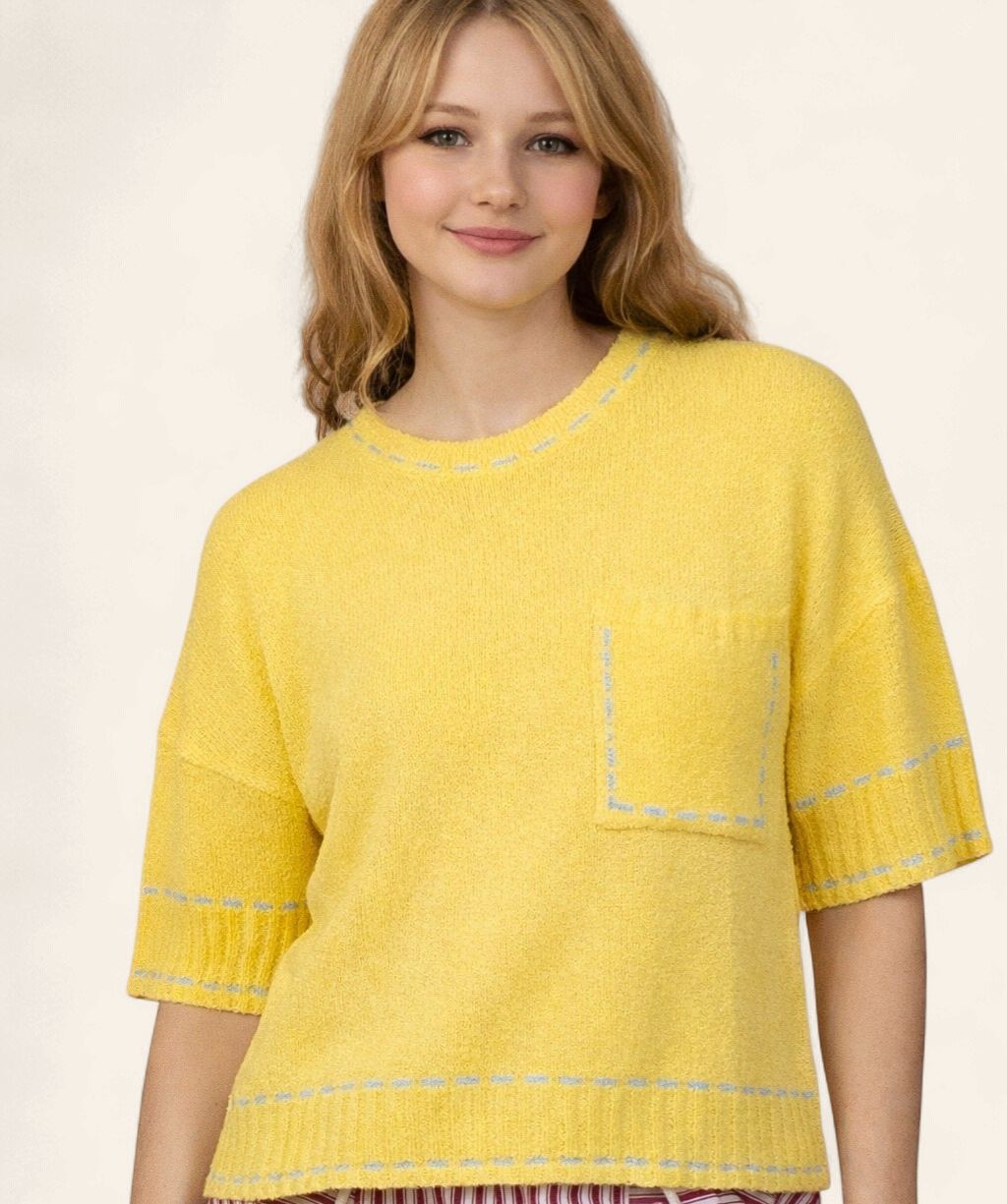 Butter Cup Summer Sweater - BUTTER YELLOW