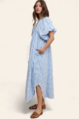 The Janie Floral Dress - BLUE