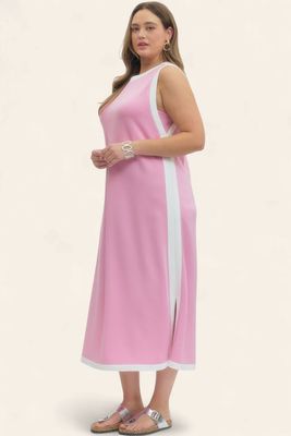 Plus Jolie Midi Dress - PINK