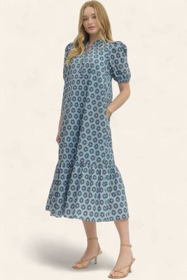 The Jill Midi Dress - BLUE