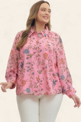 Plus Pretty Things Top - PINK