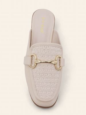 Stakes Woven Mule - IVORY