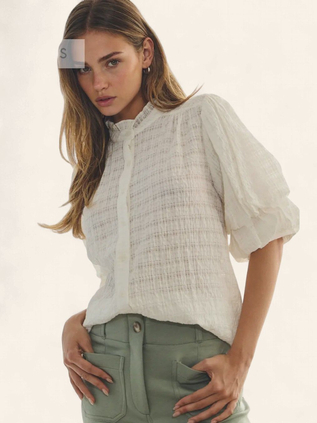 Plus Daisey Top - WHITE