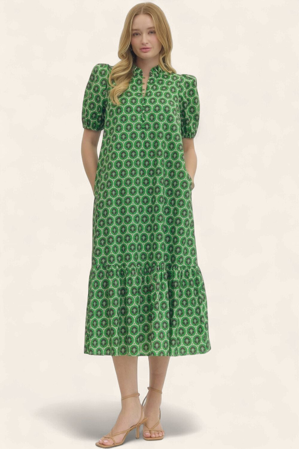 Verdi Midi Dress - GREEN