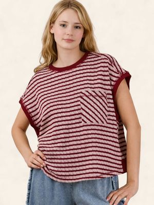 The Ella Open Back Knit - BURGUNDY