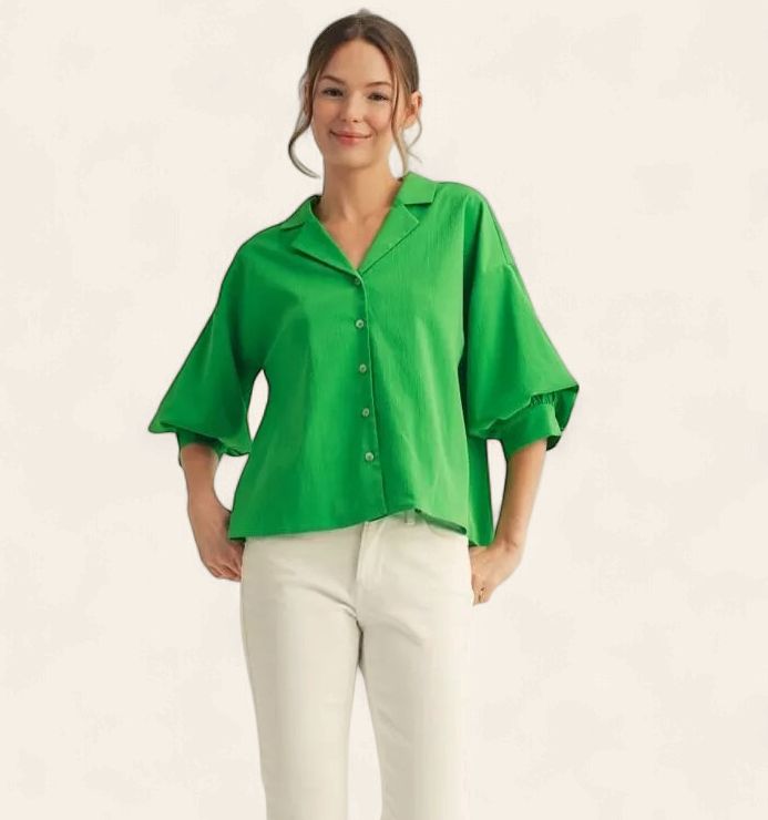 The Lillie Top - GREEN